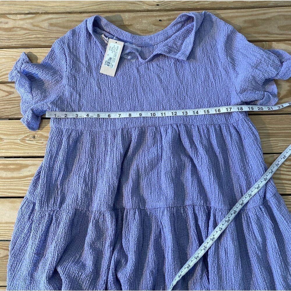 NWT Remixmess Baby Blues Dress Size Medium Women’s Lilac MSRP $46 - Picture 8 of 9